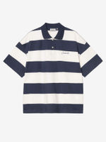 CARHARTT WIP — Футболка Поло S/S Delray Stipe Blue